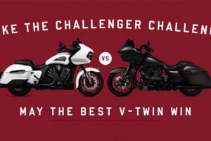 Harley versus Indian Challenger Challenge