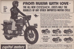 This was the ad that made me buy a Cossack 650: not a Ural!