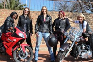 女性妇女摩托车车手