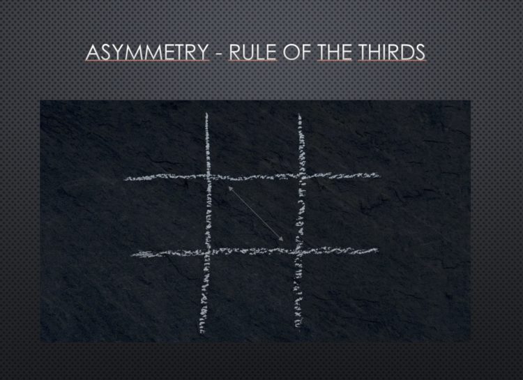 Asymmetry - Rule of thirds