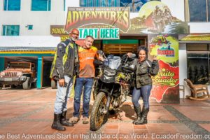 厄瓜多尔打开了摩托车旅游