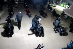 Video grab of Harley theft in Indiana