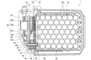 Kawasaki hybrid battery patent drawing. Credit: CycleWorld.com