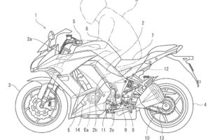 川崎快速换档专利图纸。学分：CycleWorld.com网站