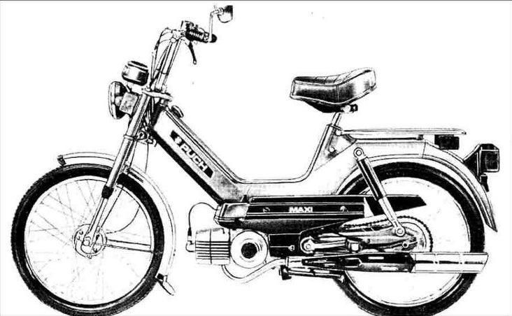 The Puch Maxi in all its glory. But beware.  It bites.
