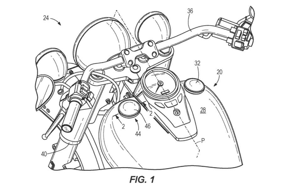 Harley Davidson Patenting Fuel Tank Mounting System