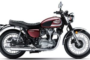 The 2020 Kawasaki W800 is only available in red in the US. Photo: Kawasaki