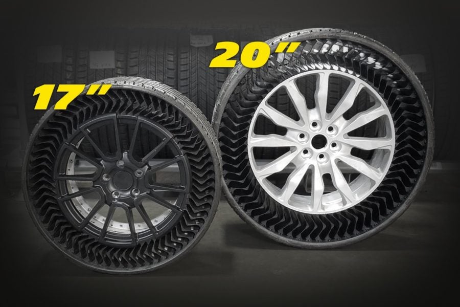 Saving air: Michelin's new Uptis airless tires. (Photo Michelin)