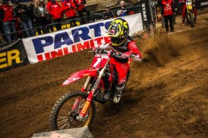 Kyle Peters is the 2022 Arenacross champ. Photo: Honda