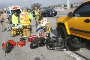 image - press enterprise - Motorcycle accident on 91 and Main in corona