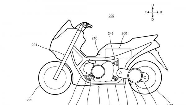 TMAX hybrid patent drawing. Credit: Visordown