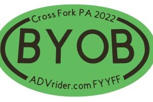 Cross Fork PA BYOB Sticker